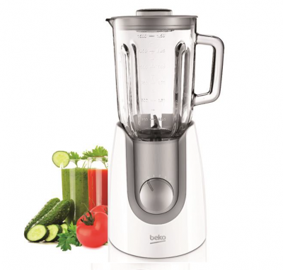 Licuadora Beko TBN 6602 W con vaso de vidrio