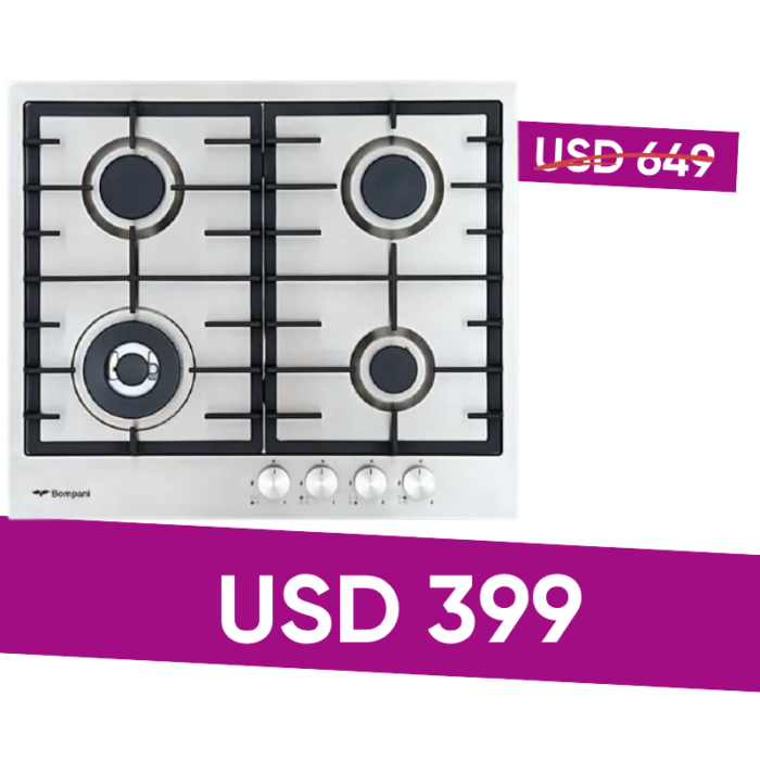 ANAFE A GAS DE ACERO INOXIDABLEBO213NB/N Bompani