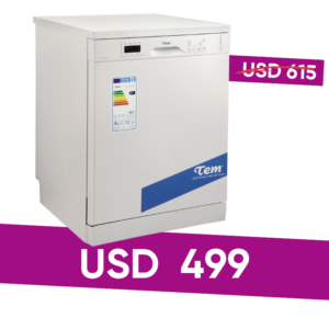 Lavajillas TEM TYDW 133 W PREMIUM W blanco